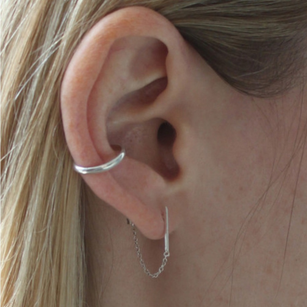 Catbird Ear Cuff in Sterling Silver